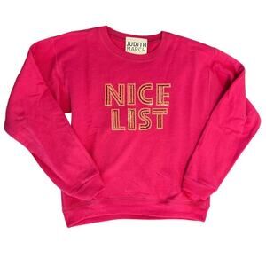 Judith March "Nice List" Sweatshirt Size Large